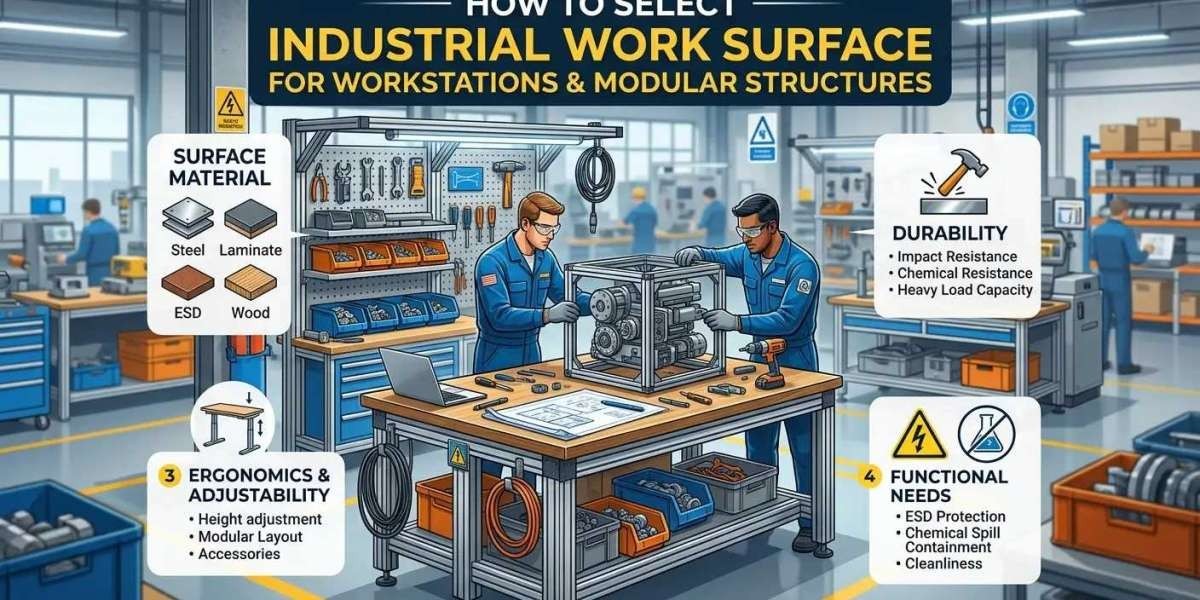 How to Choose the Right Industrial Work Surface for Workstations and Modular Structures