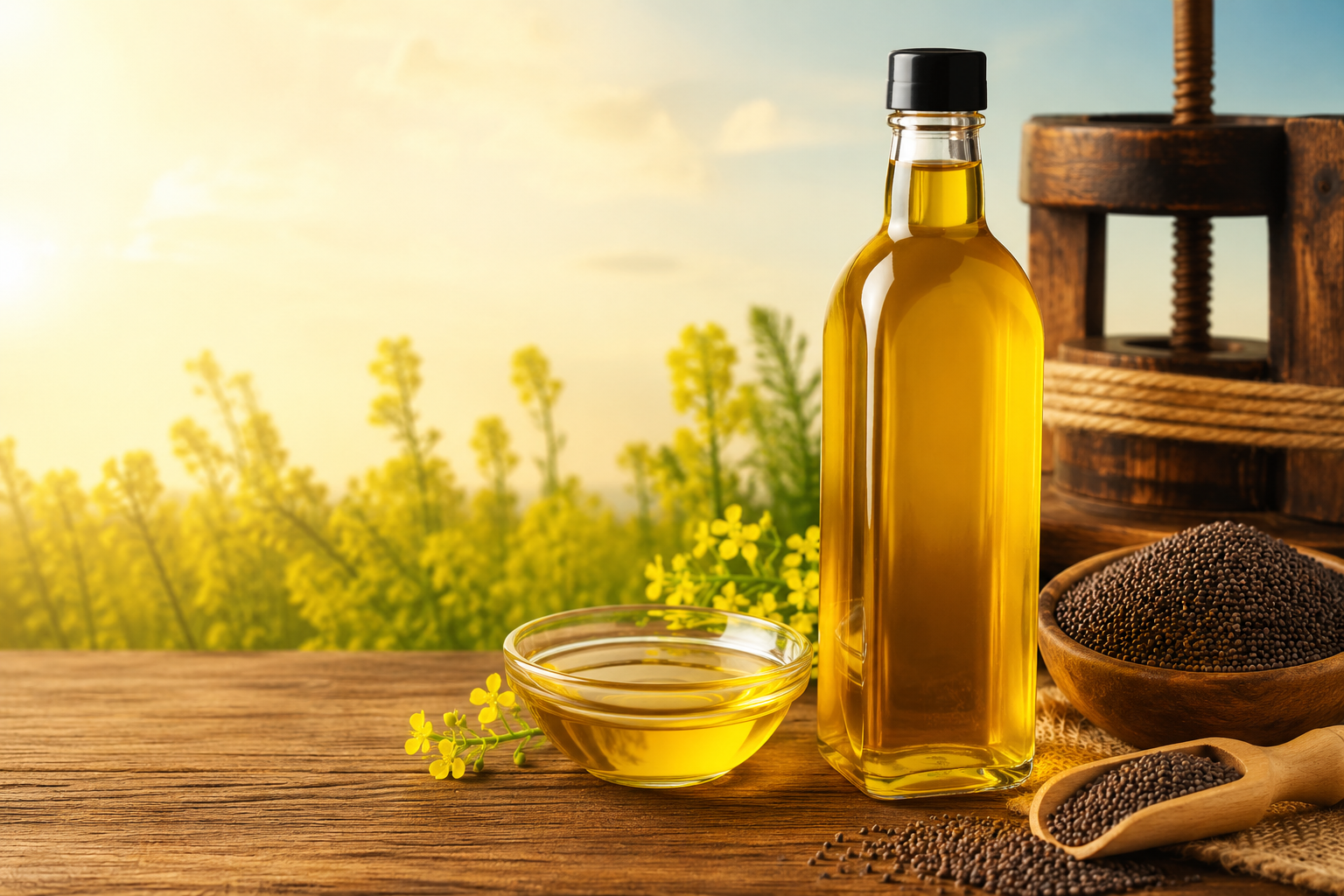 Buy Mustard Oil Cold Pressed for Healthy and Natural Cooking |...