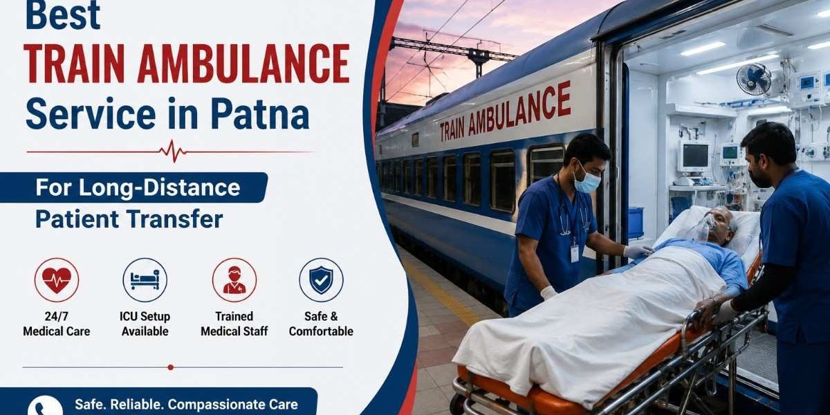 ICU Train Ambulance Service in Patna with Ventilator Support for Safe Long-Distance Patient Transfer