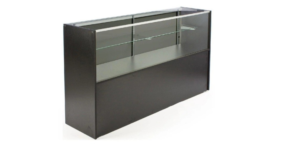 Shop Lighted Glass Display Case, Display Case with Light, & Black Half Vision Display Case from Now Displays