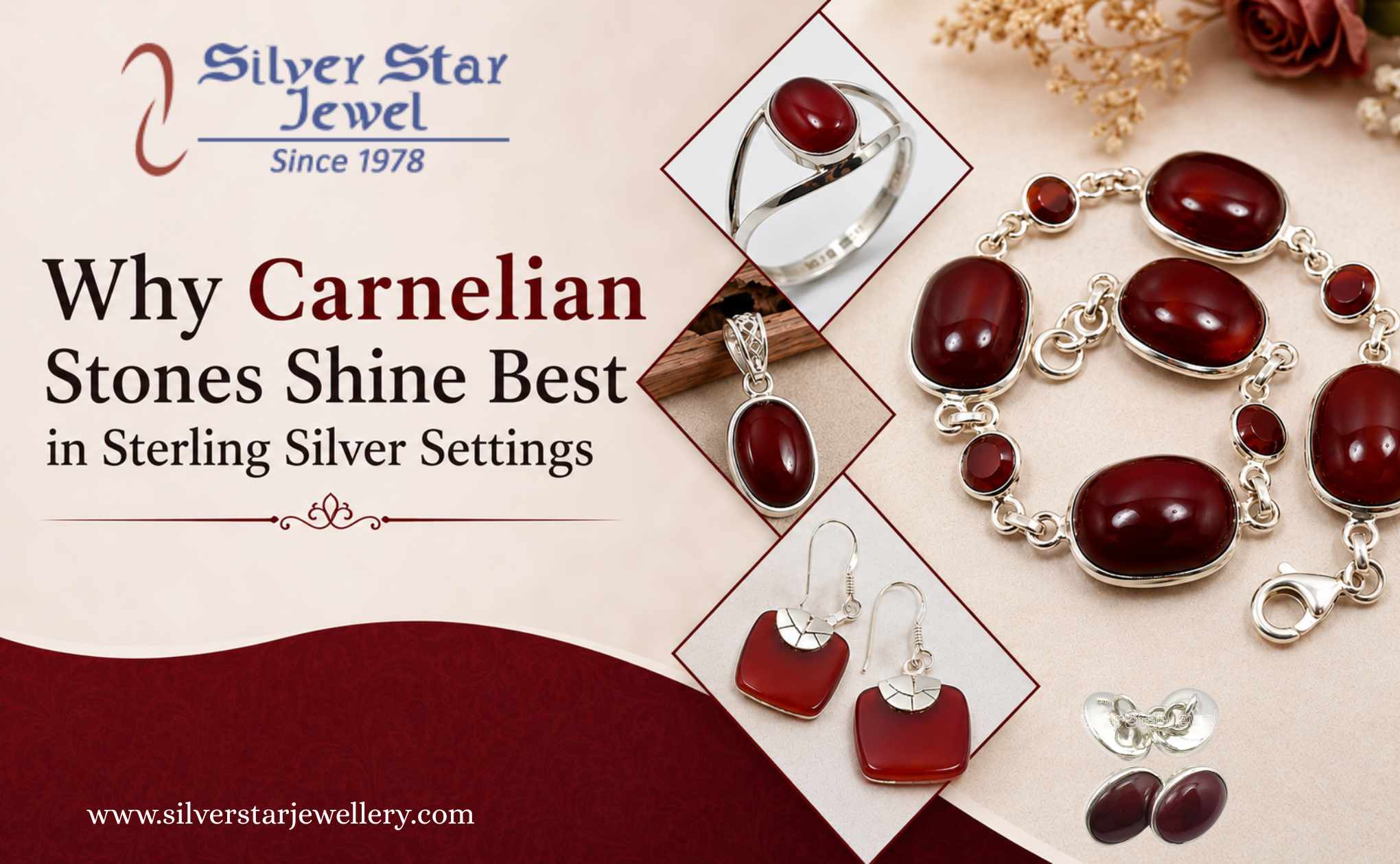 Why Carnelian Stones Shine Best in Sterling Silver Settings