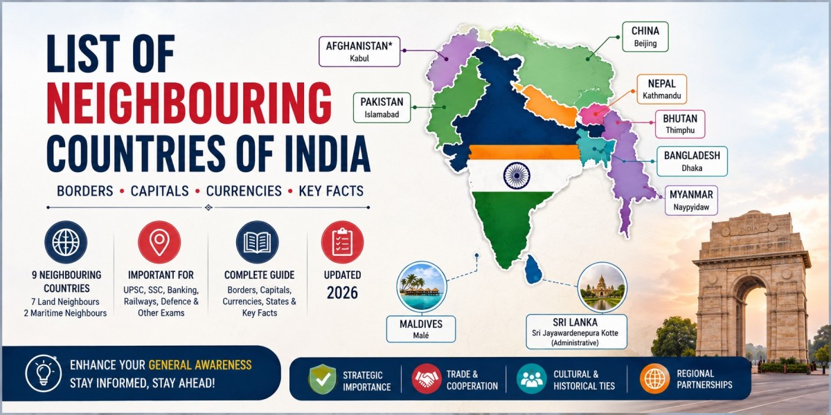 List of Neighbouring Countries of India 2026: Borders, Capitals, Currencies & Key Facts