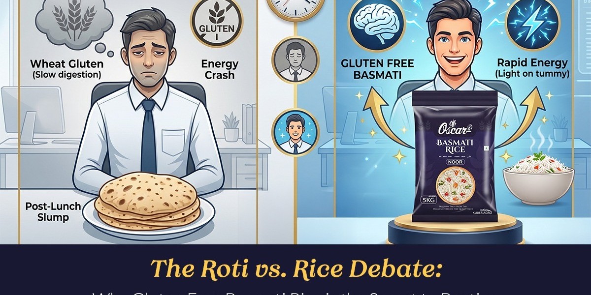 The Roti vs. Rice Debate: Why Gluten Free Basmati Rice is the Secret to Beating Post-Lunch Fatigue in 2026