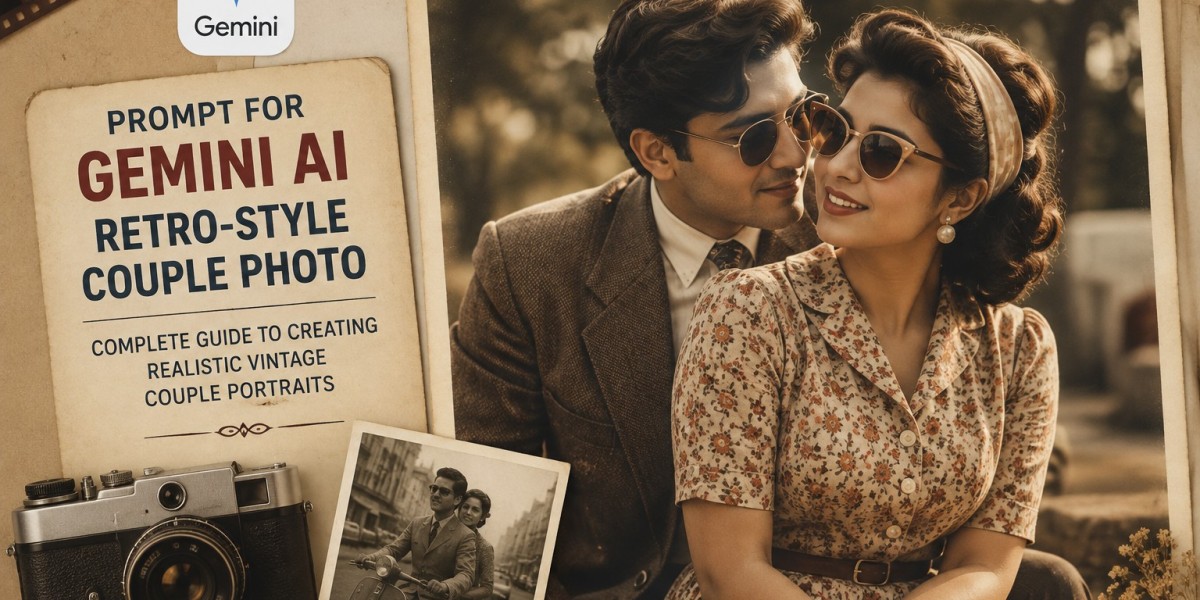 Best Prompt for Gemini AI Retro-Style Couple Photo: Tips for Realistic Vintage Romance Images